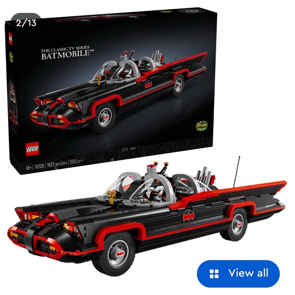 LEGO Classic TV Series Batmobile - Black and Red